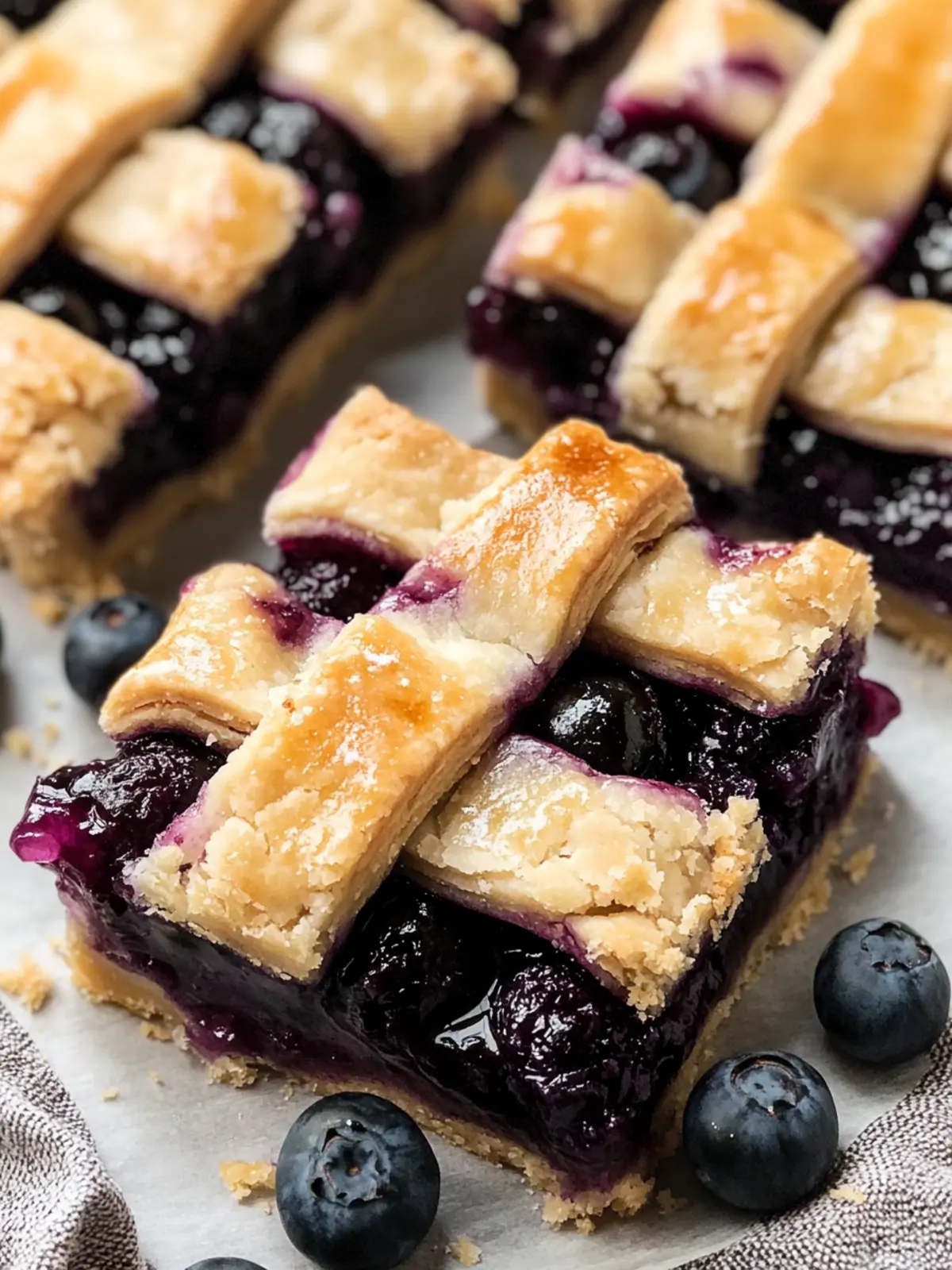 Delicious Blueberry Pie Bars with Lattice Crust You’ll Love 2 Blueberry Pie Bars with Lattice Crust