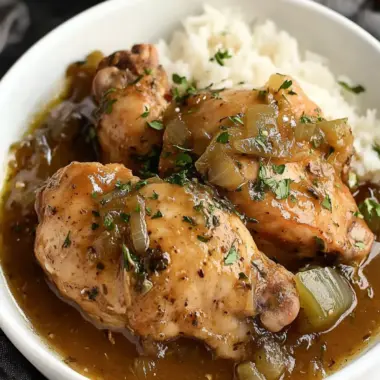 Slow Cooker Smothered Chicken