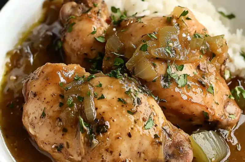 Slow Cooker Smothered Chicken