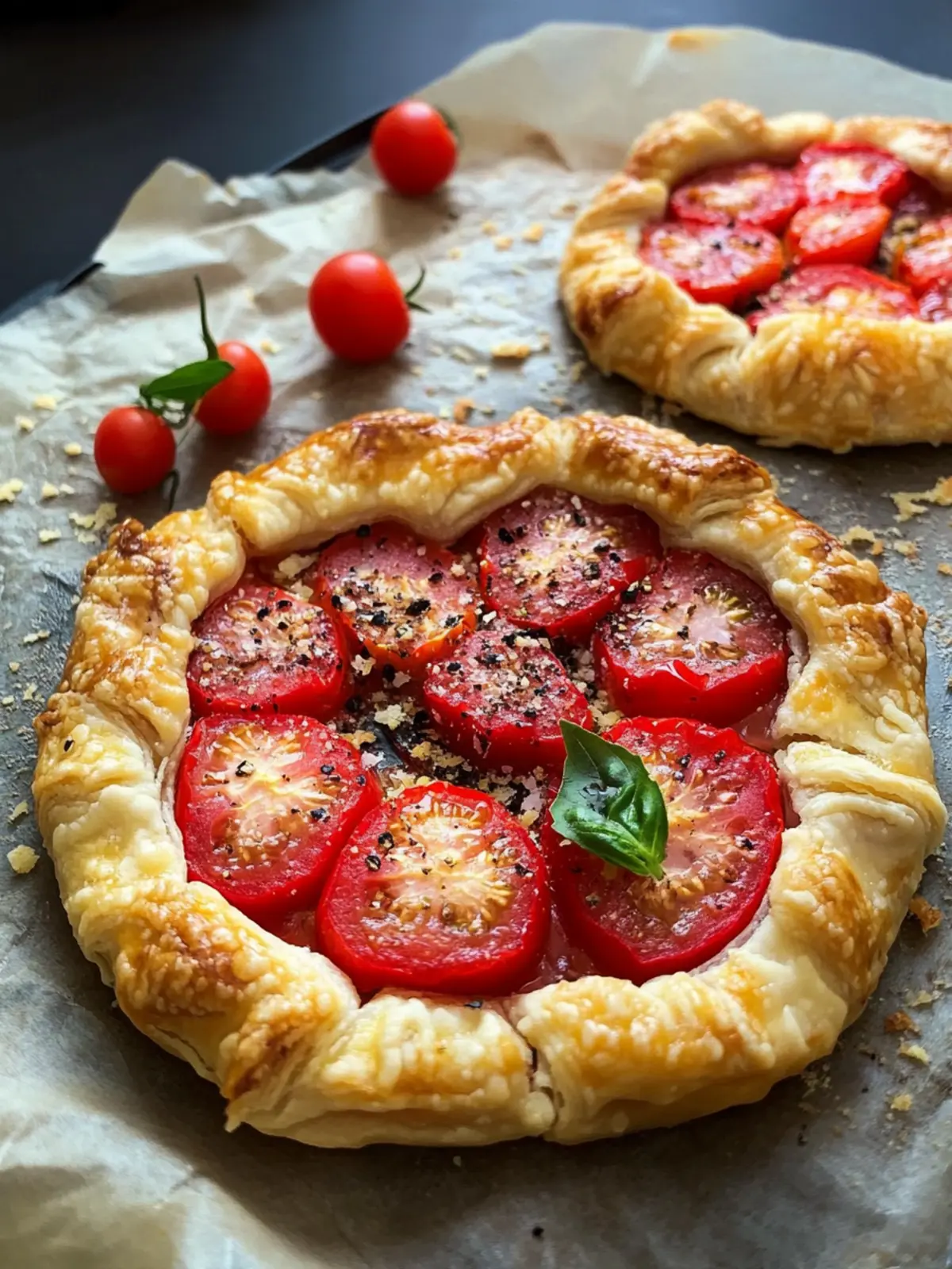 Savory Handheld Tomato Galettes for Perfect Summer Picnics 2 Handheld Tomato Galettes