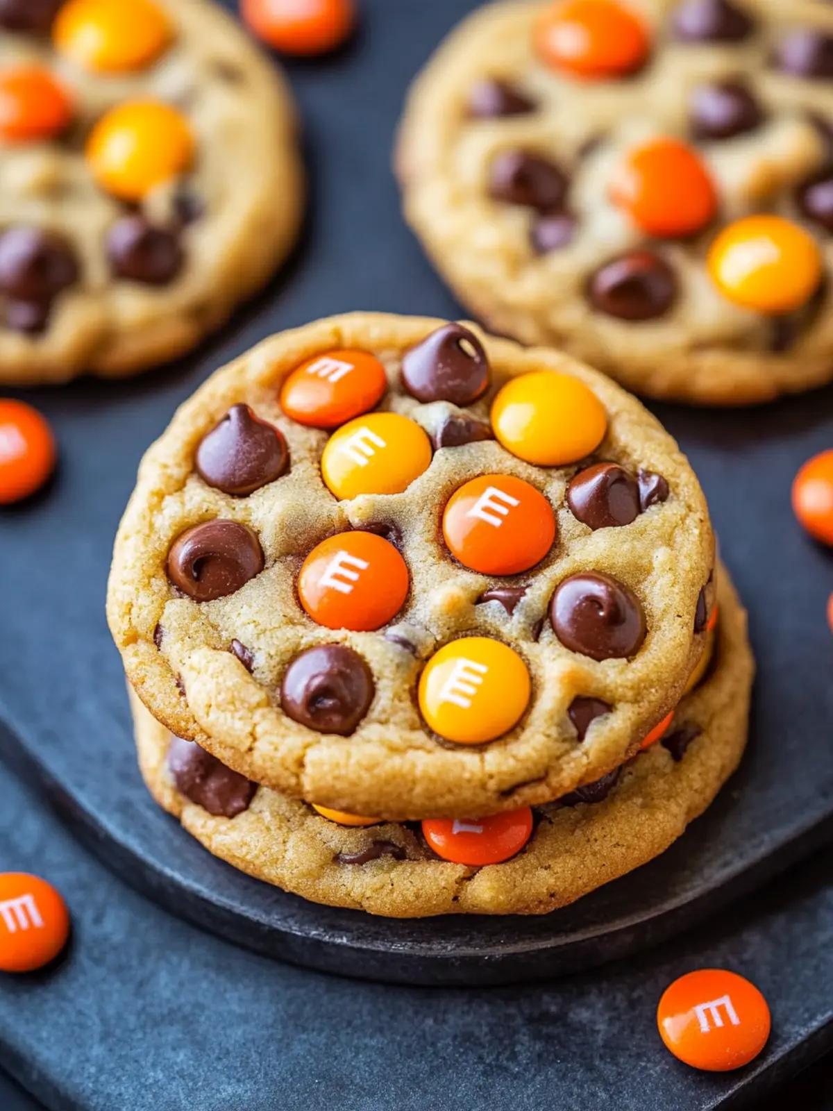 Chewy Halloween M&M’s Chocolate Chip Cookies Everyone Loves 3 Halloween M&M’s Chocolate Chip Cookies
