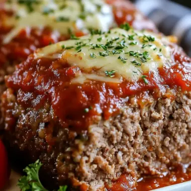 Easy Italian Meatloaf with Cheesy Marinara Delight 9 Easy Italian Meatloaf