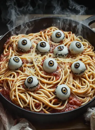 Spooky Spaghetti & Eyeballs