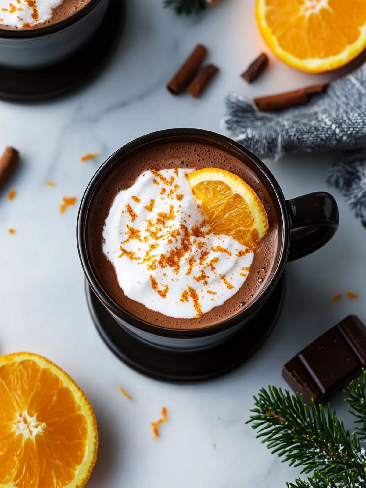 VEGAN ORANGE HOT CHOCOLATE