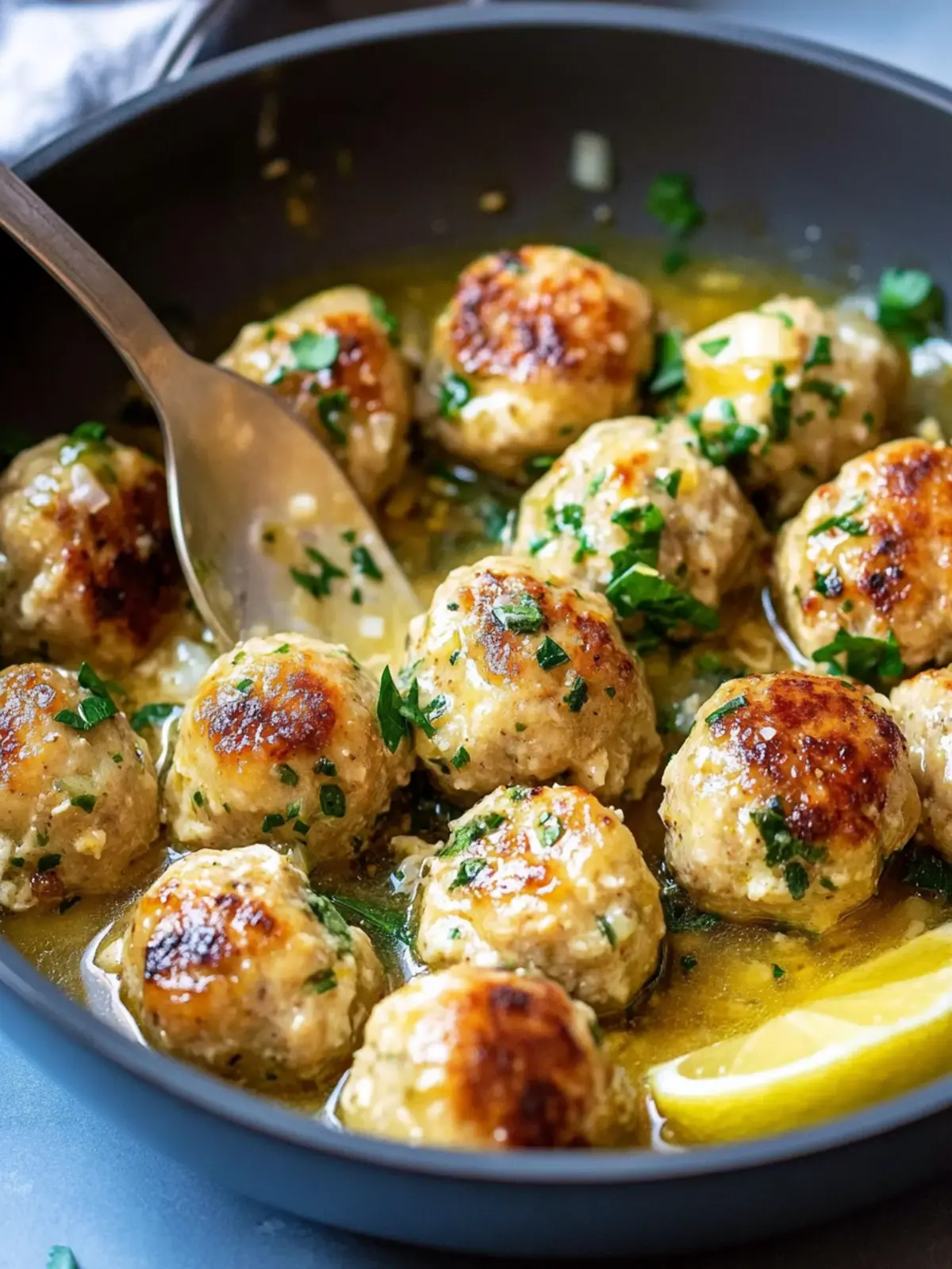 Savory Chicken Piccata Meatballs for a Quick Family Feast 4 Chicken Piccata Meatballs