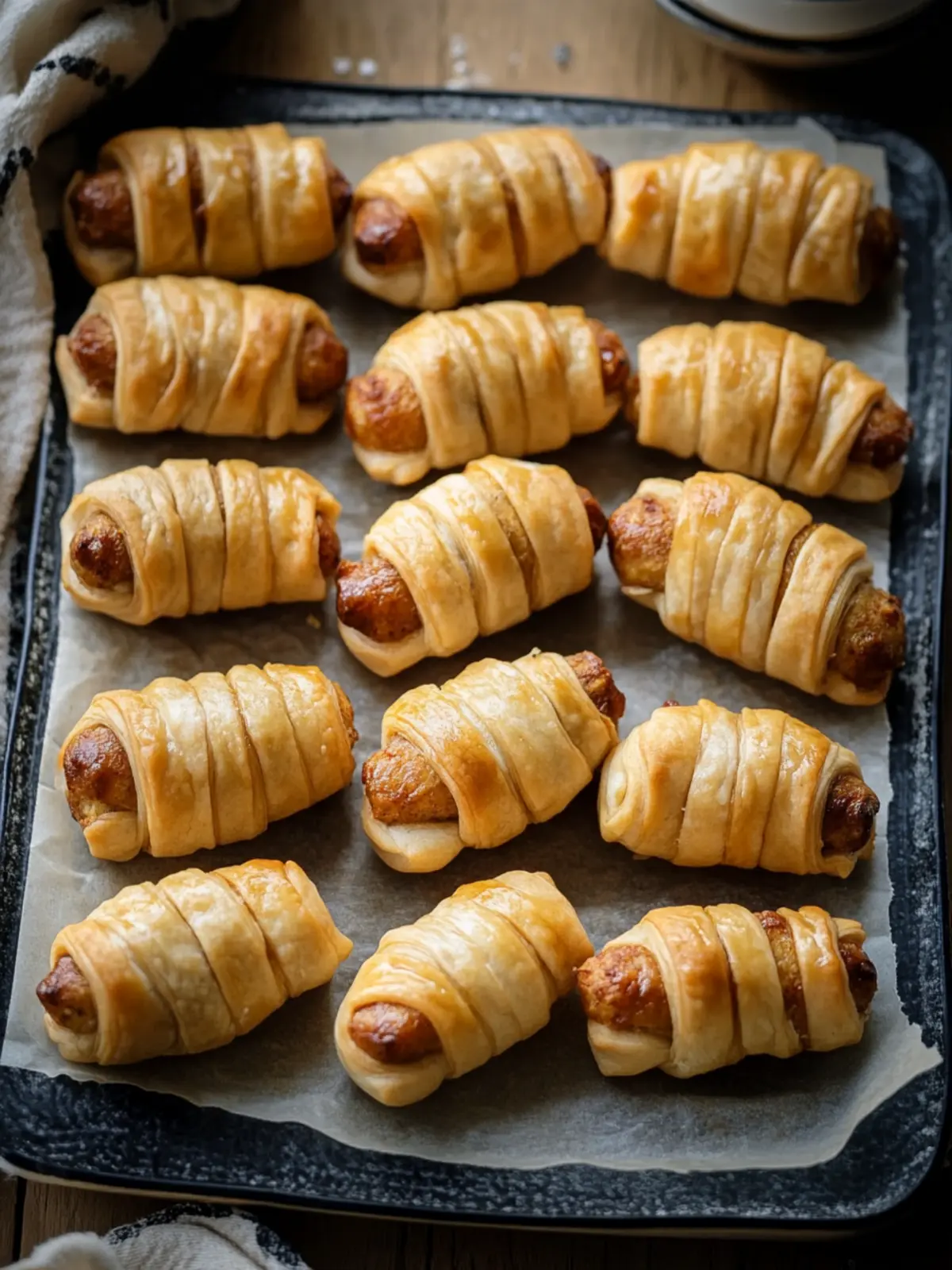 Mummy Pigs in a Blanket: Spooky Comfort Food Delight 5 Mummy Pigs in a Blanket