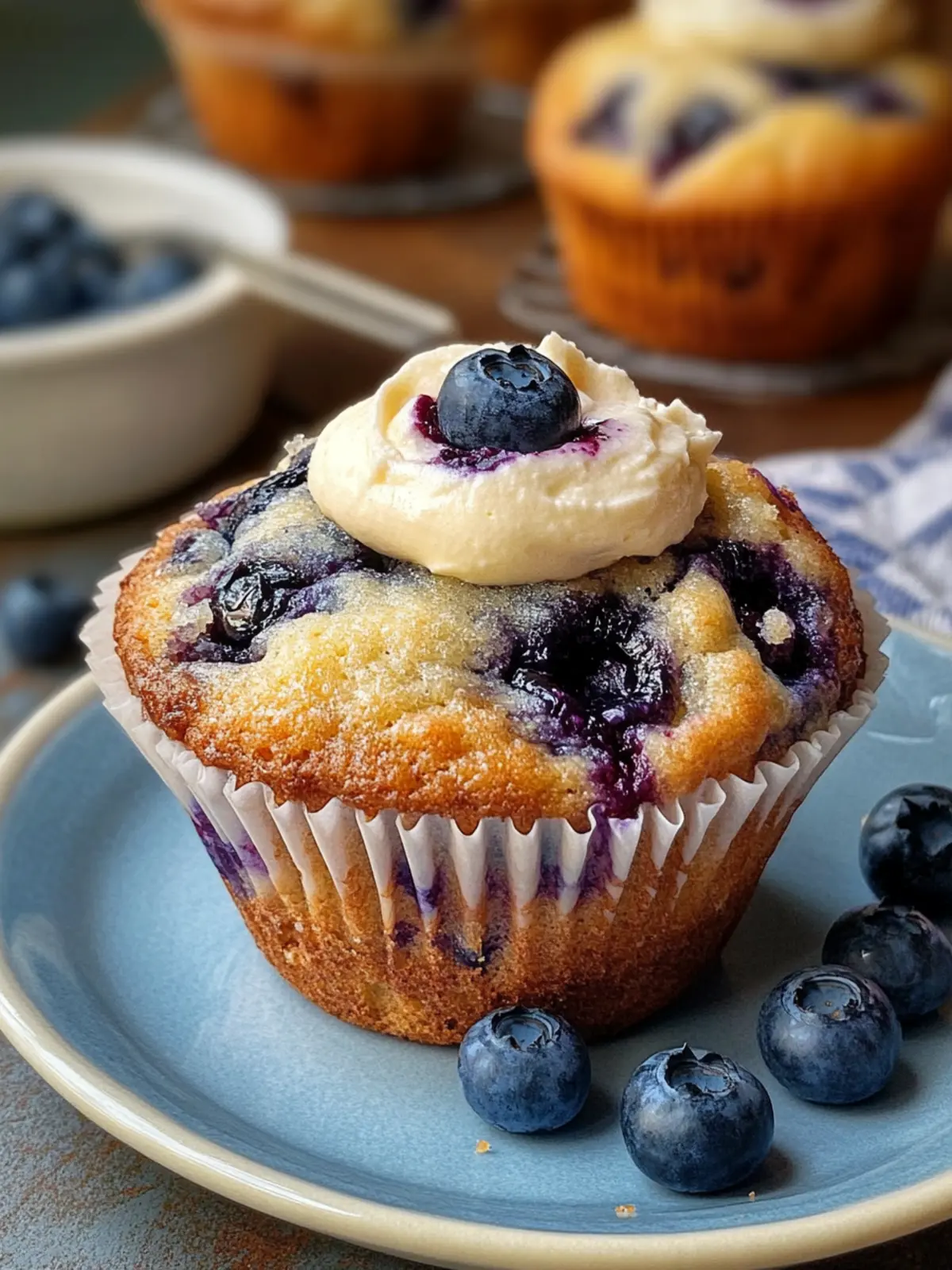 Bakery-Style Blueberry Cream Cheese Muffins You’ll Love 3 Bakery-Style Blueberry Cream Cheese Muffins