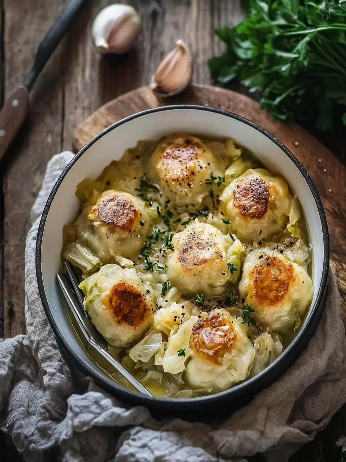 German Cabbage and Dumplings: Cozy Flavor in One Pot 2 German Cabbage and Dumplings