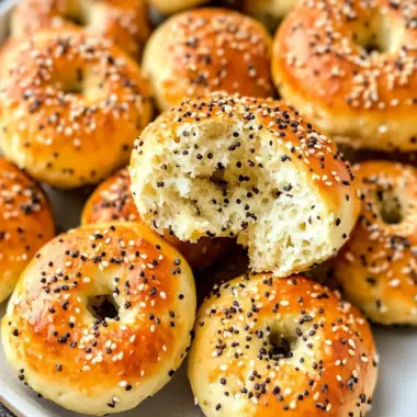 Air Fryer Mini Bagels