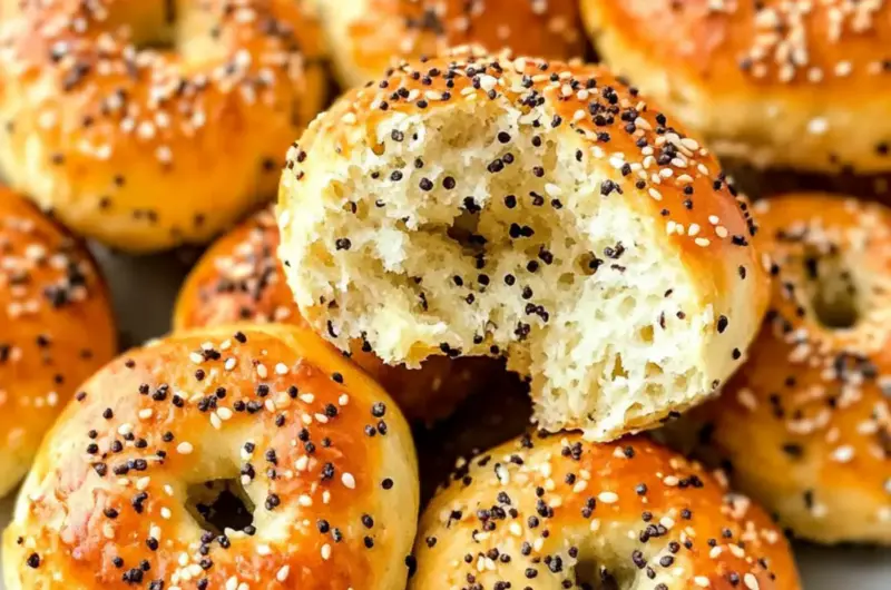 Air Fryer Mini Bagels