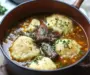 Cozy Up with Short Rib Cornmeal Dumpling Soup Delight