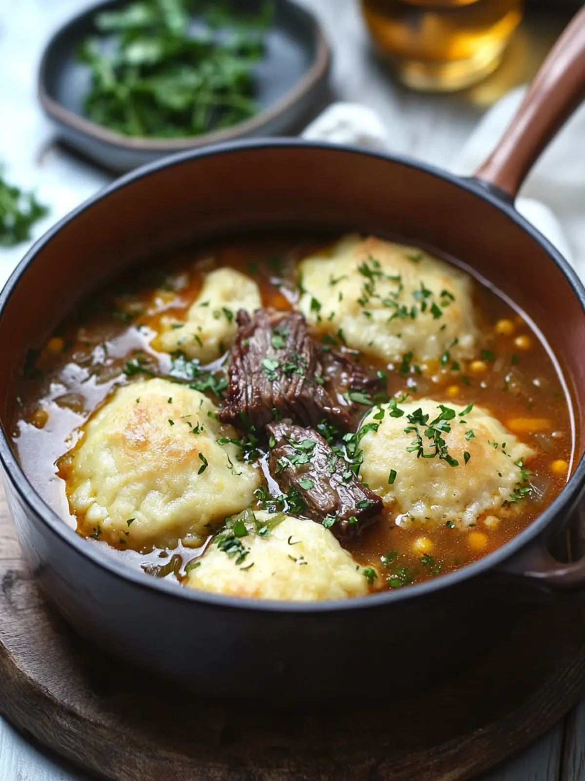 Cozy Up with Short Rib Cornmeal Dumpling Soup Delight 5 Short Rib Cornmeal Dumpling Soup