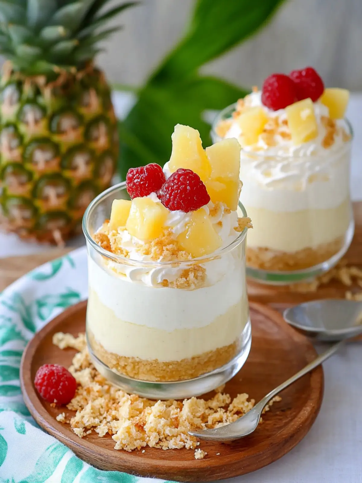 Pina Colada Cheesecake Mousse That'll Brighten Your Day 2 Pina Colada Cheesecake Mousse