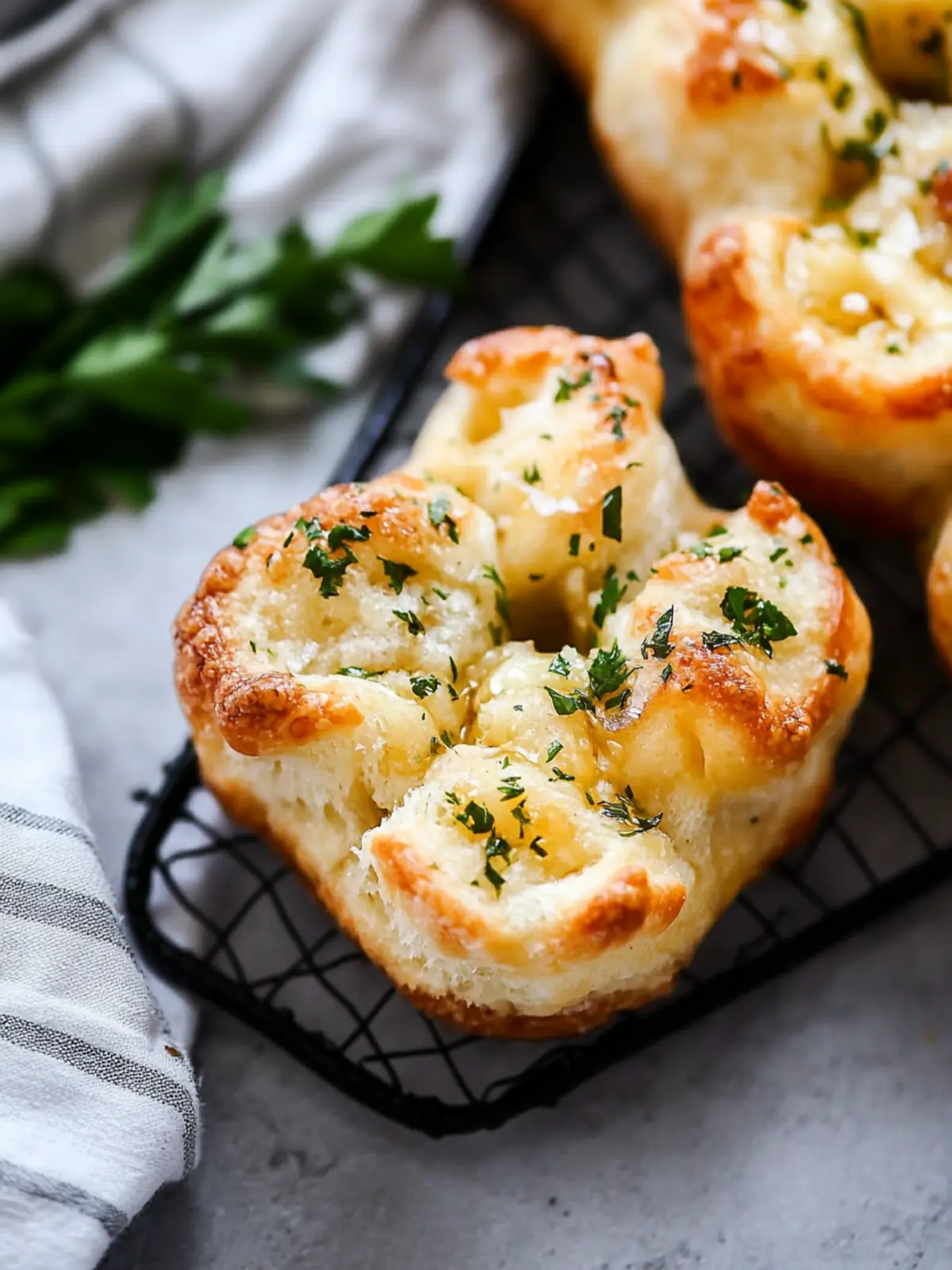 Irresistible Mini Garlic Monkey Breads for Cozy Nights 4 Mini Garlic Monkey Breads