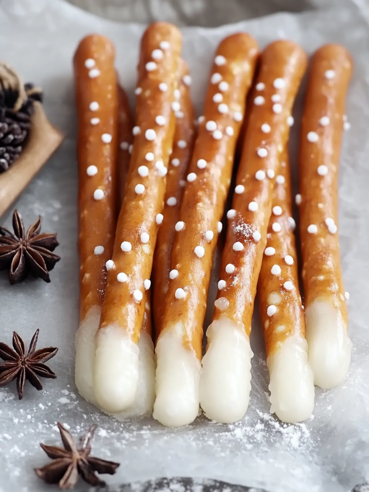 Ghostly Pretzel Rods: Spooky Fun Treats for Halloween Parties 4 Ghostly Pretzel Rods