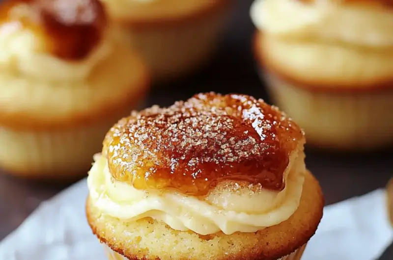 Crème Brûlée Cupcakes