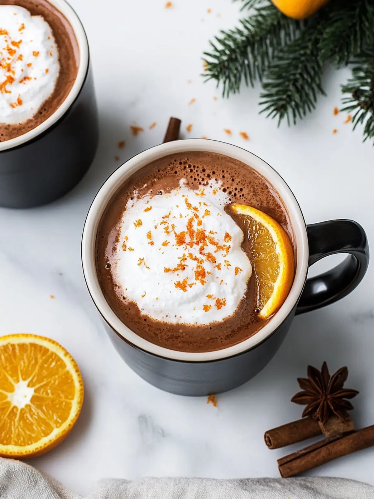 Vegan Orange Hot Chocolate