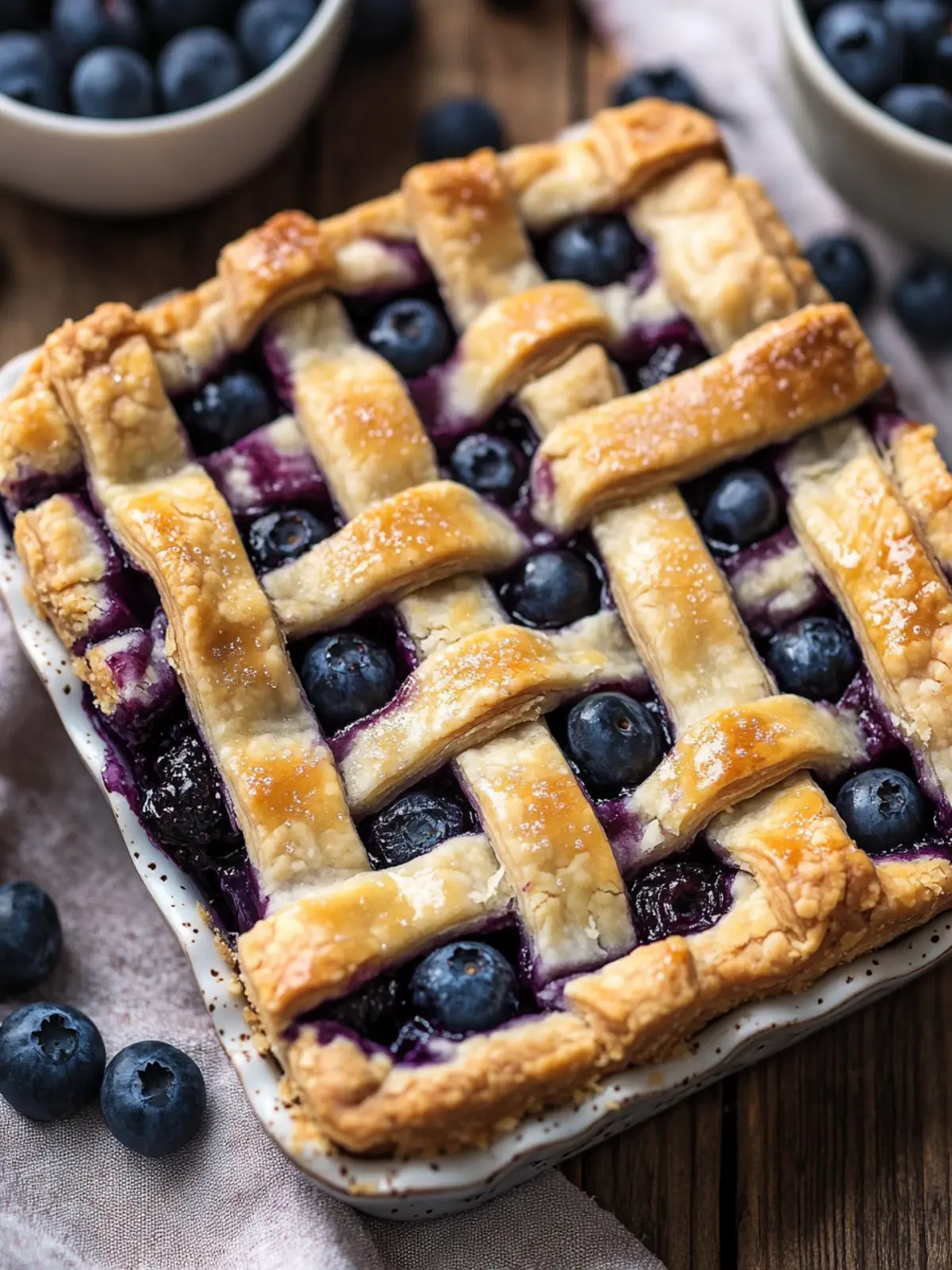 Delicious Blueberry Pie Bars with Lattice Crust You’ll Love 3 Blueberry Pie Bars with Lattice Crust