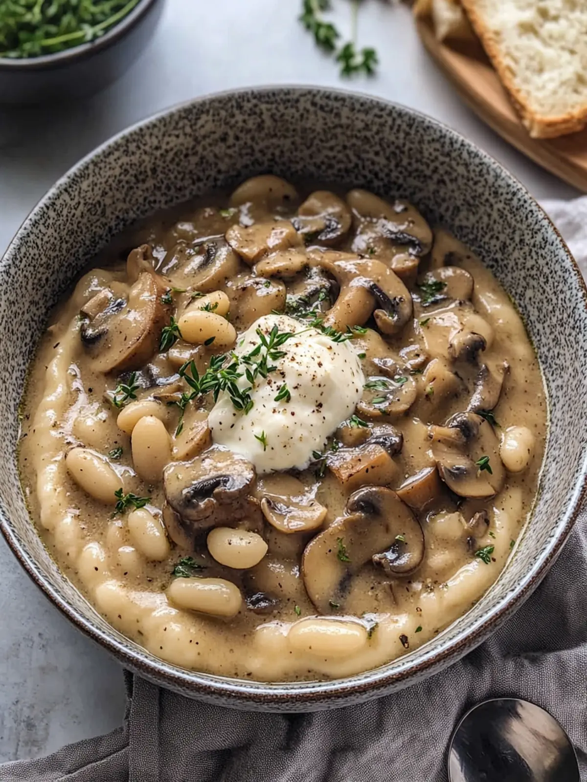 Mushroom and Butter Bean Stroganoff: Comfort in Every Bite 4 Mushroom and Butter Bean Stroganoff