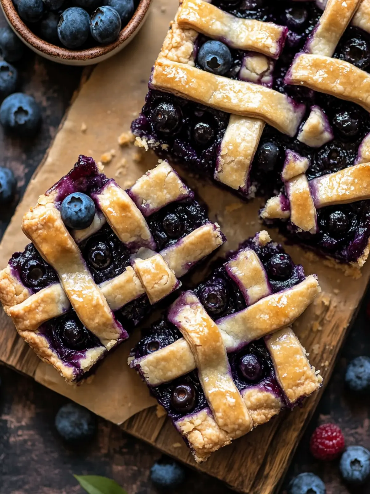 Delicious Blueberry Pie Bars with Lattice Crust You’ll Love 4 Blueberry Pie Bars with Lattice Crust