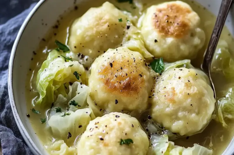 German Cabbage and Dumplings