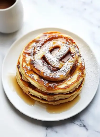 Cinnamon Roll Pancakes