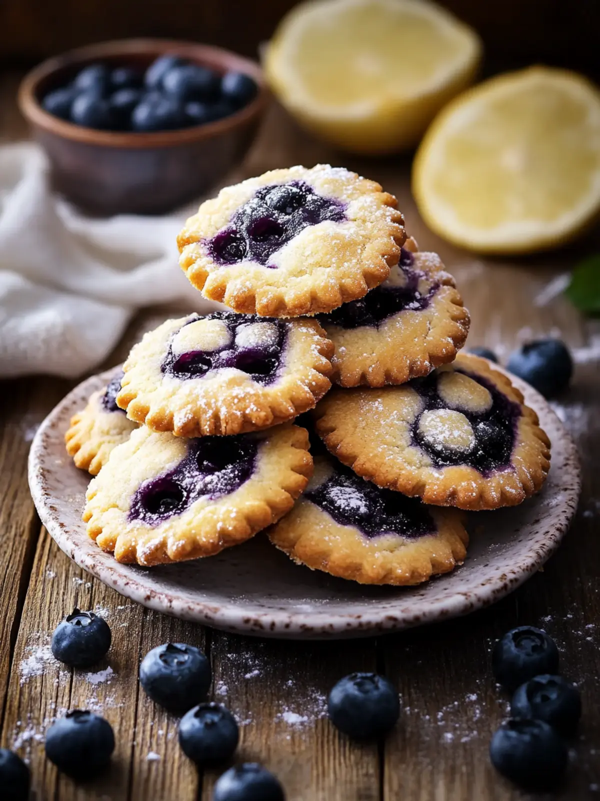 Blueberry Pie Cookies