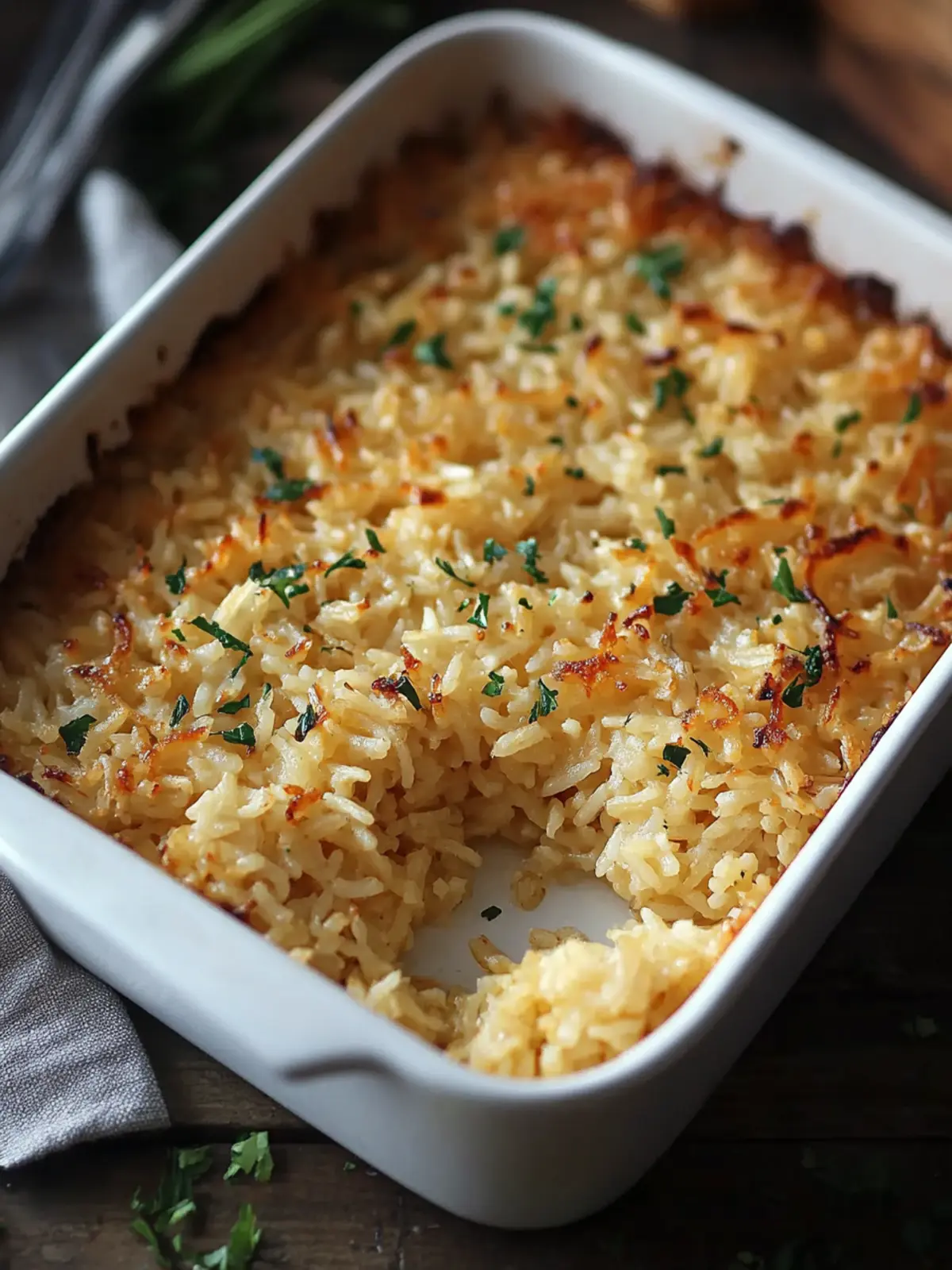 Baked French Onion Rice