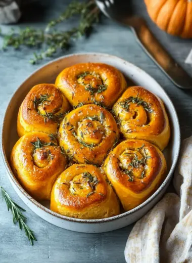 Rosemary Pumpkin Rolls