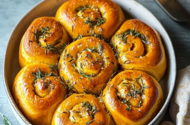 Rosemary Pumpkin Rolls