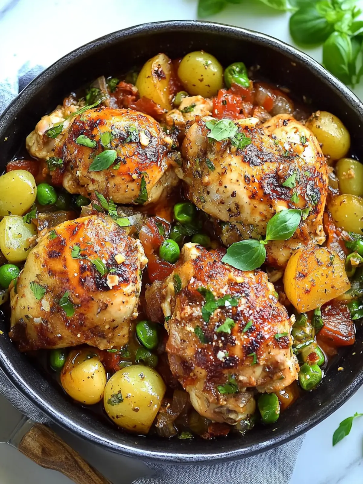 Mouthwatering Chicken Vesuvio: Easy One-Pot Wonder Recipe 3 Chicken Vesuvio
