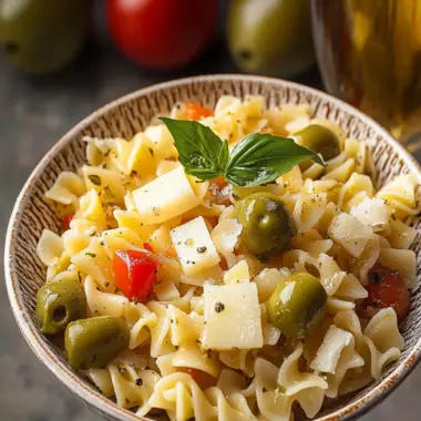 Dirty Martini Pasta Salad