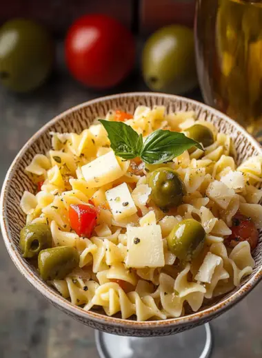 Dirty Martini Pasta Salad