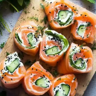 Smoked Salmon Roll Ups