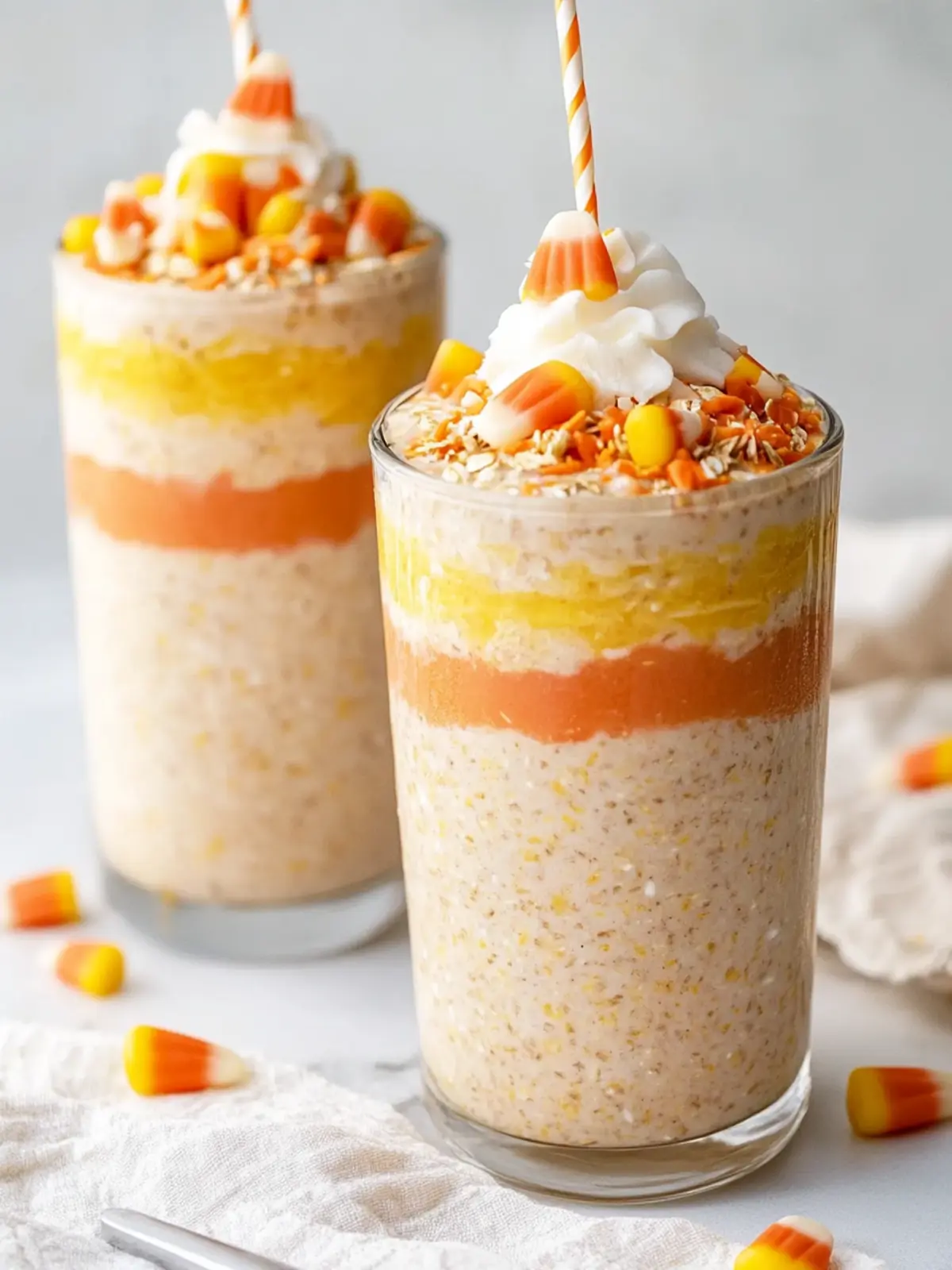 Candy Corn Overnight Oats