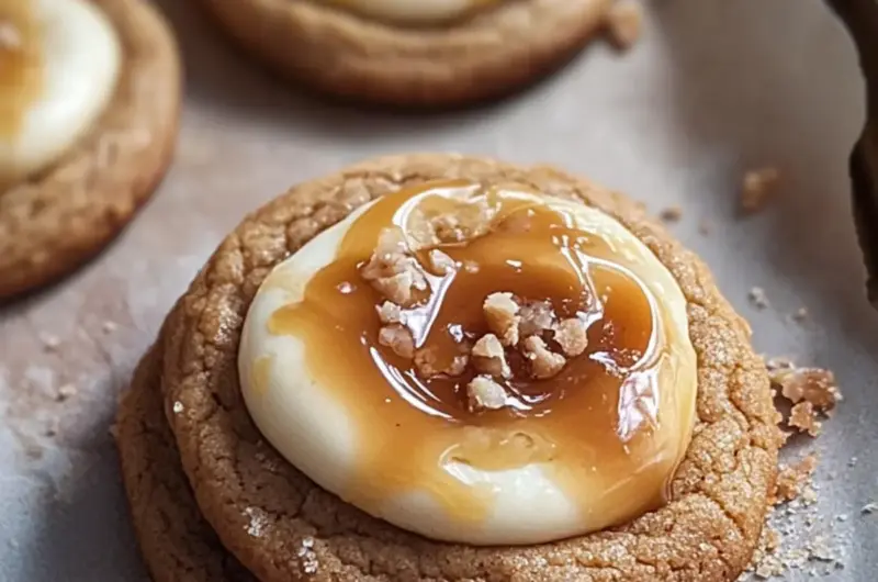 Salted Caramel Espresso Cookies