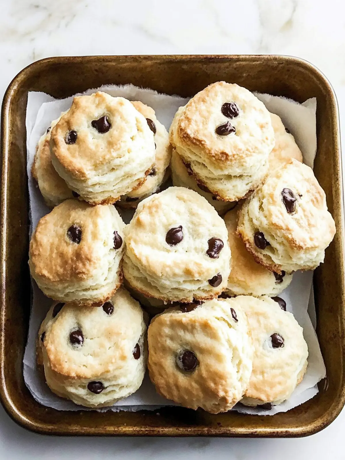 Cream Cheese Chocolate Chip Biscuits