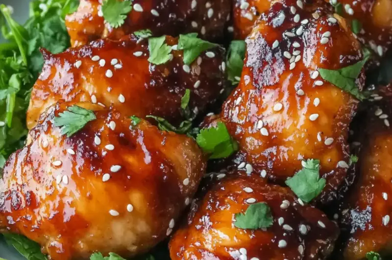 Crispy Hoisin Chicken Thighs