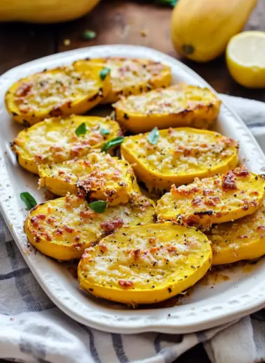 Parmesan Baked Yellow Squash