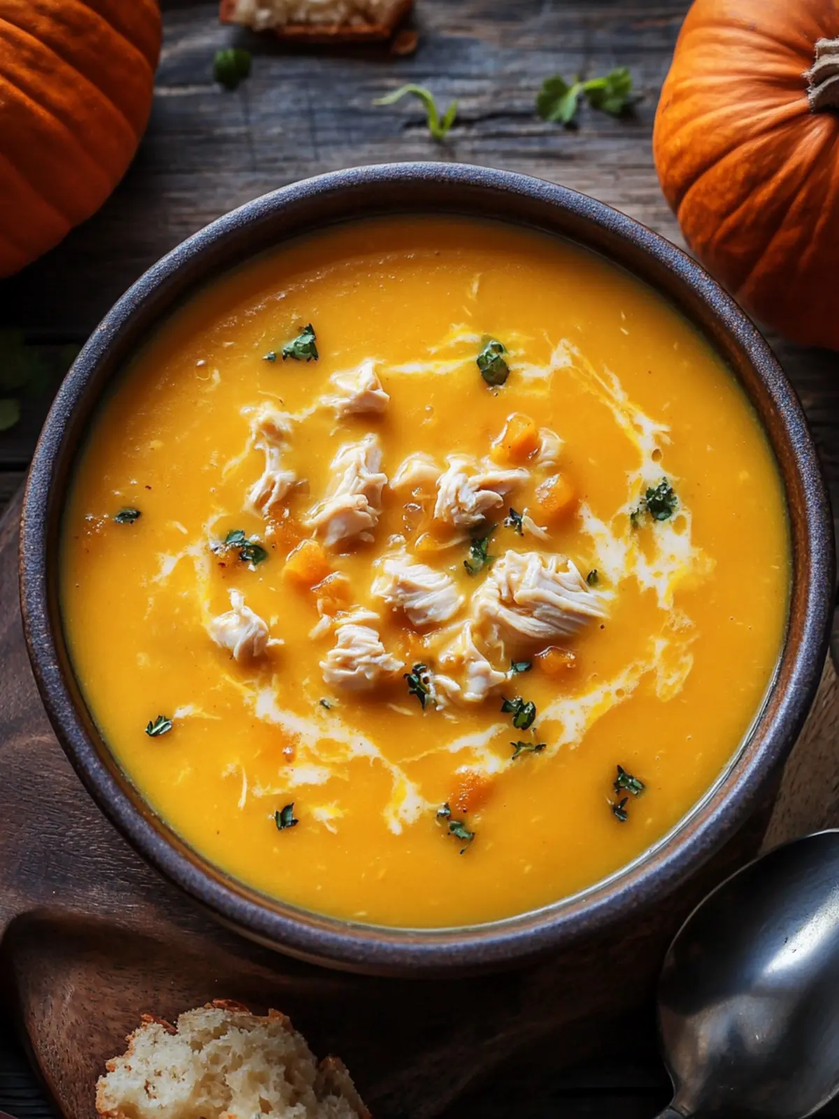 Creamy Pumpkin Chicken Soup for Cozy Fall Nights 2 Creamy Pumpkin Chicken Soup