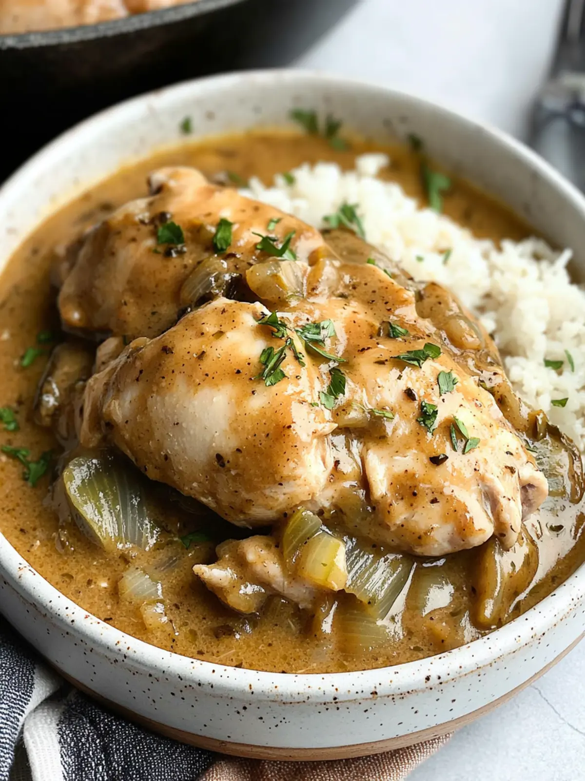 Slow Cooker Smothered Chicken: Comfort Food Made Easy 3 Slow Cooker Smothered Chicken