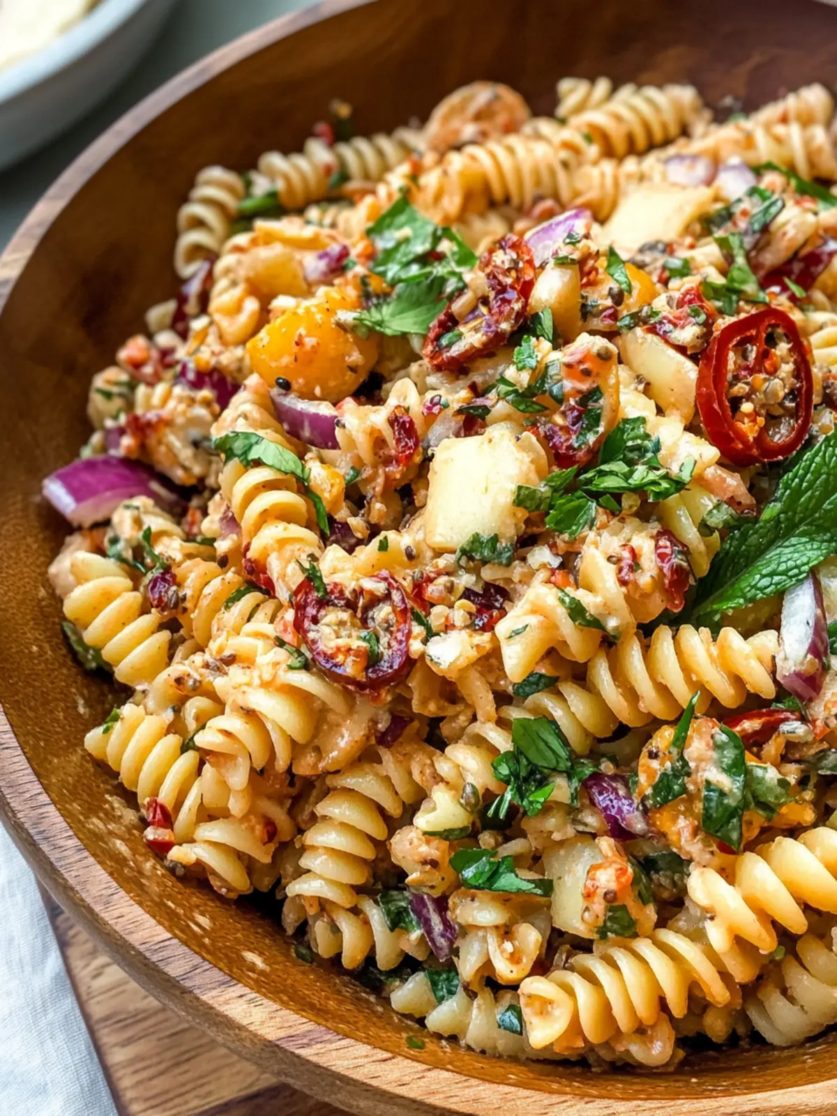Chili Oil Pasta Salad