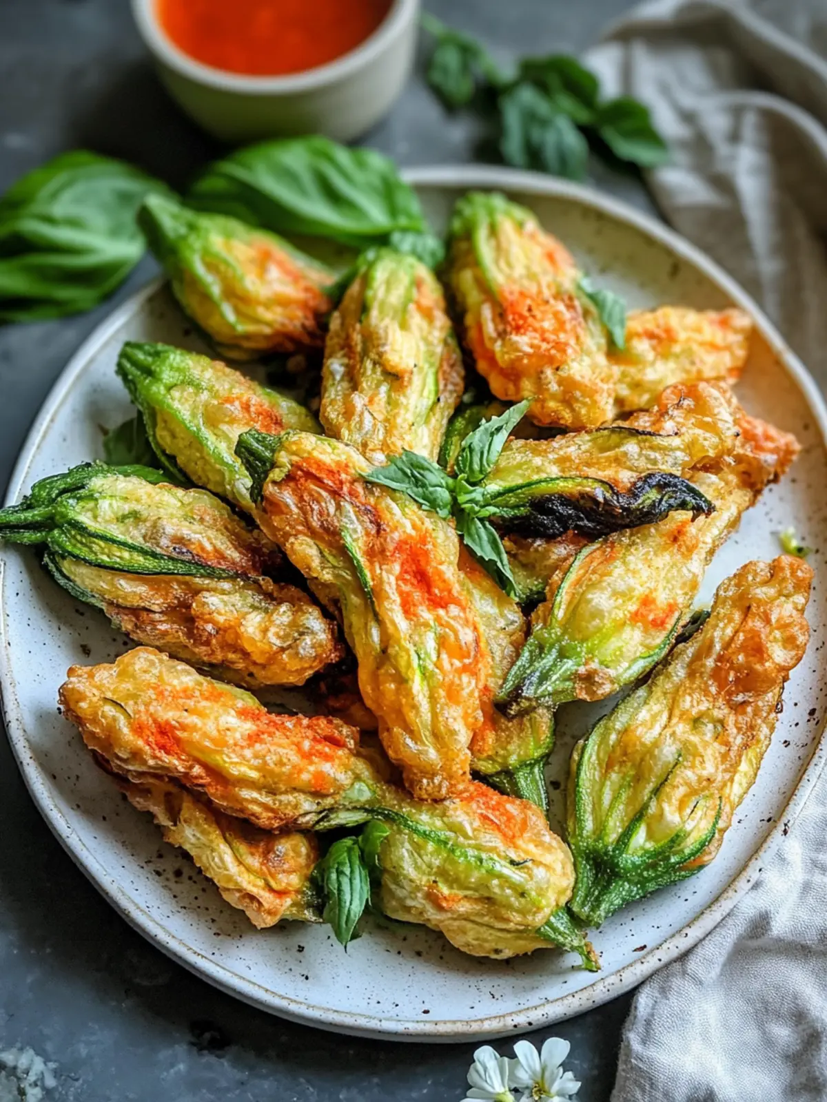 Air Fried Stuffed Zucchini Flowers That Everyone Will Love 2 Air Fried Stuffed Zucchini Flowers