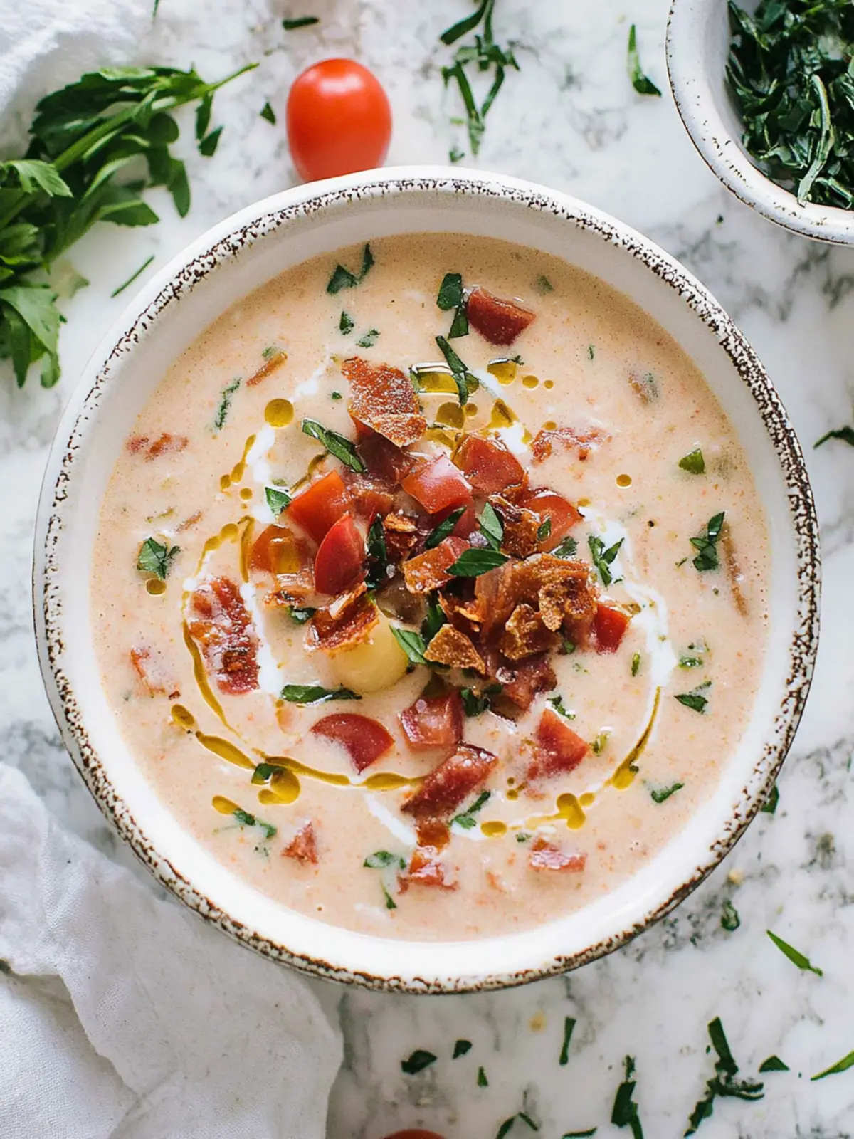 Savory BLT Soup: A Creamy Twist on Comfort Food Classics 4 BLT Soup