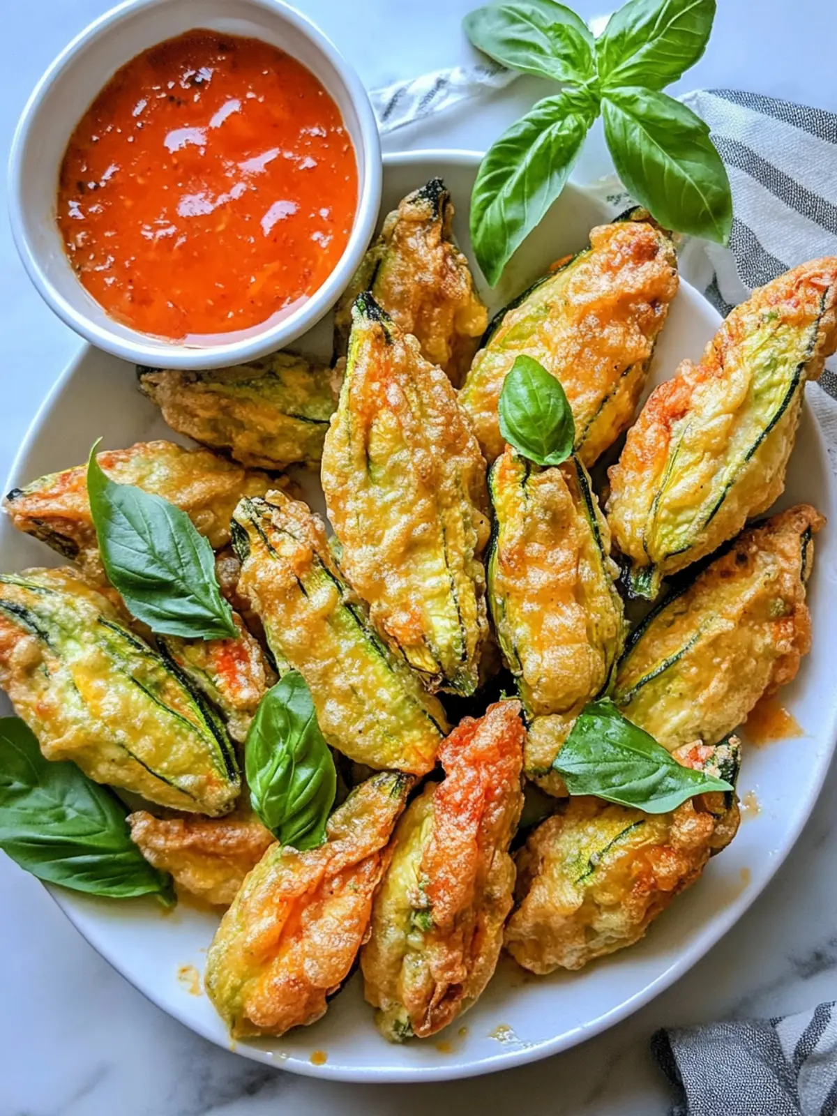 Air Fried Stuffed Zucchini Flowers That Everyone Will Love 5 Air Fried Stuffed Zucchini Flowers