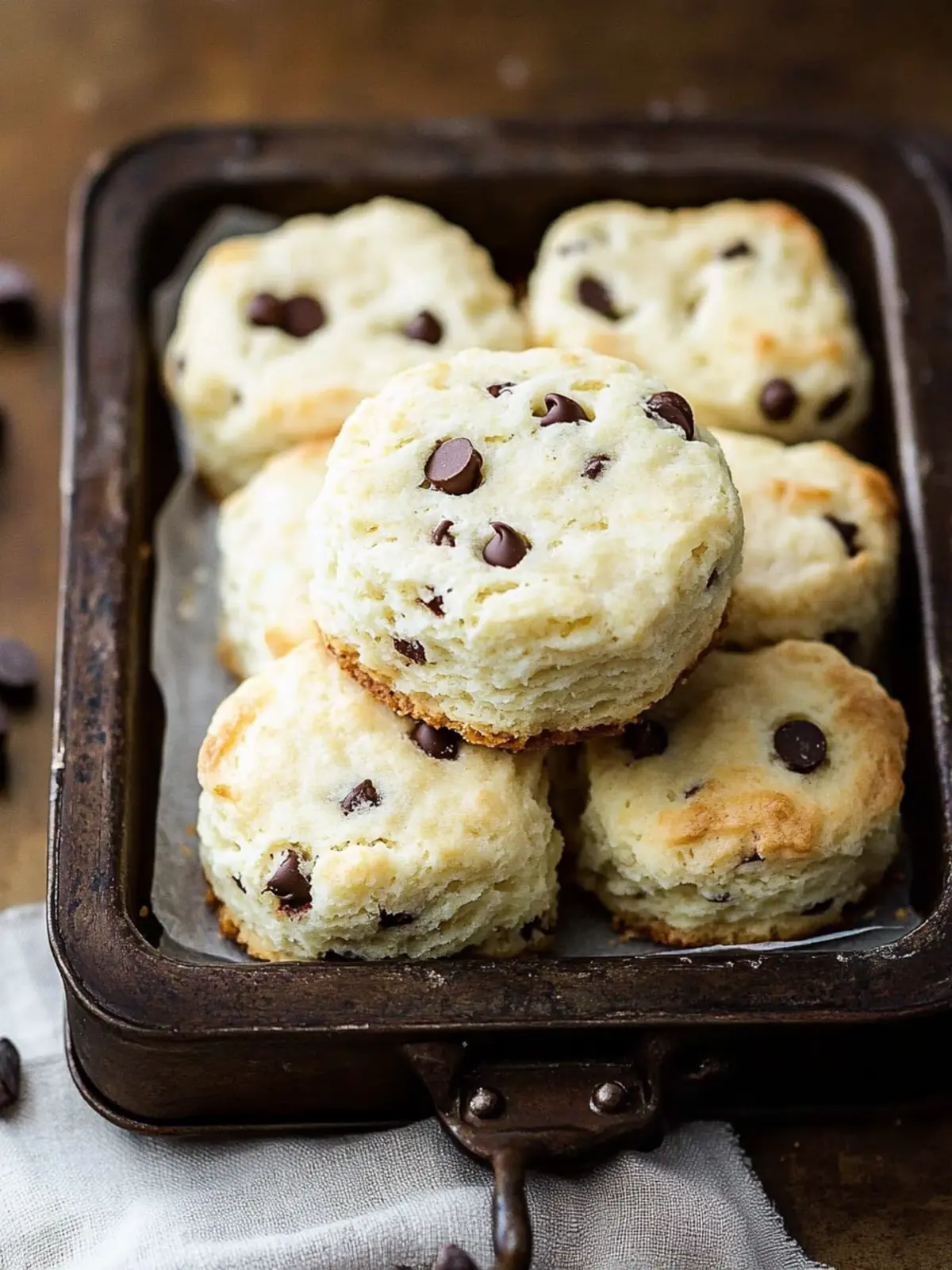 Cream Cheese Chocolate Chip Biscuits