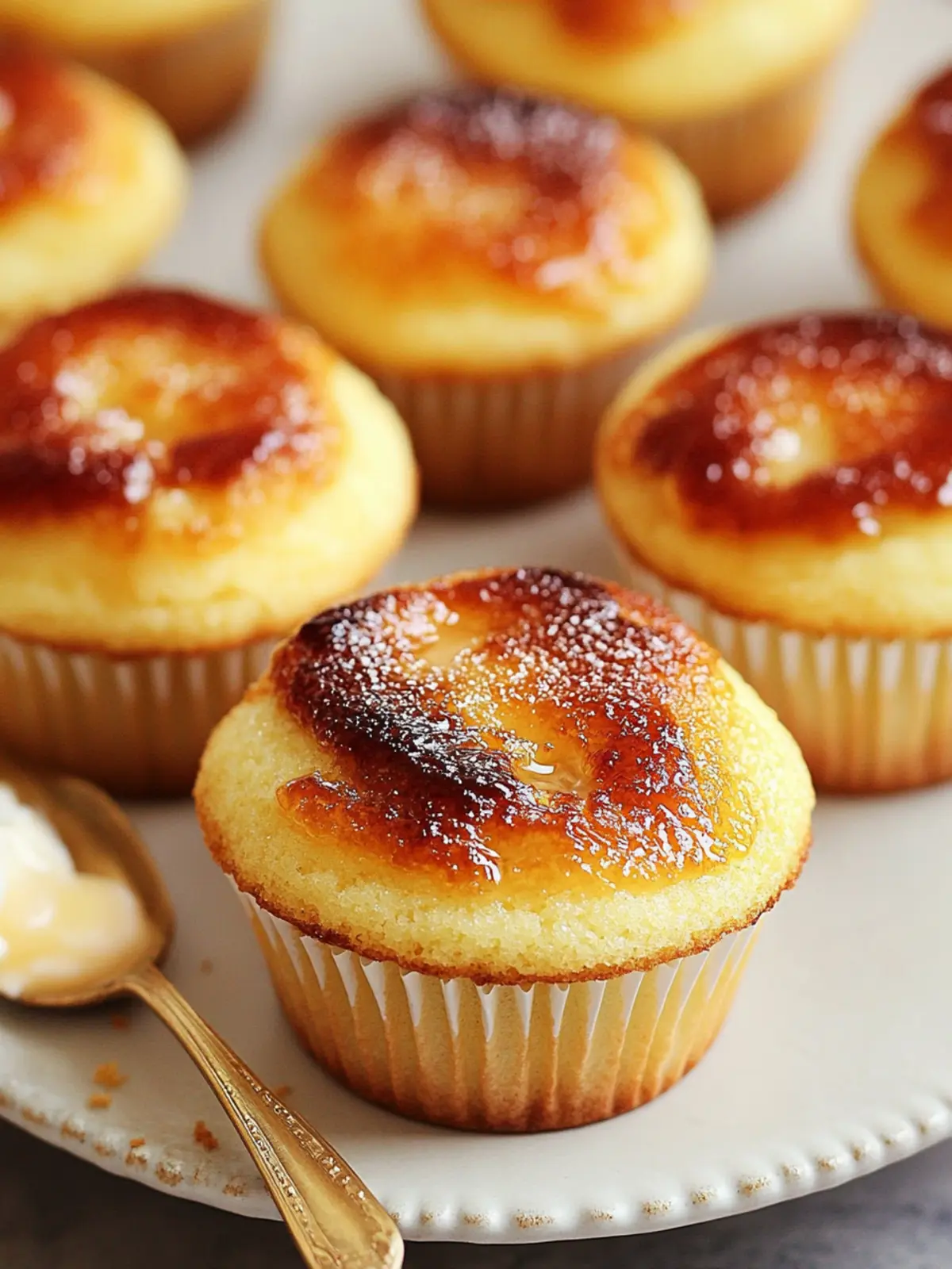 Decadent Crème Brûlée Cupcakes with Silky Custard Filling 4 Crème Brûlée Cupcakes