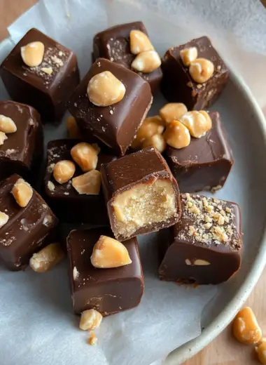 No Bake Snickers Bites