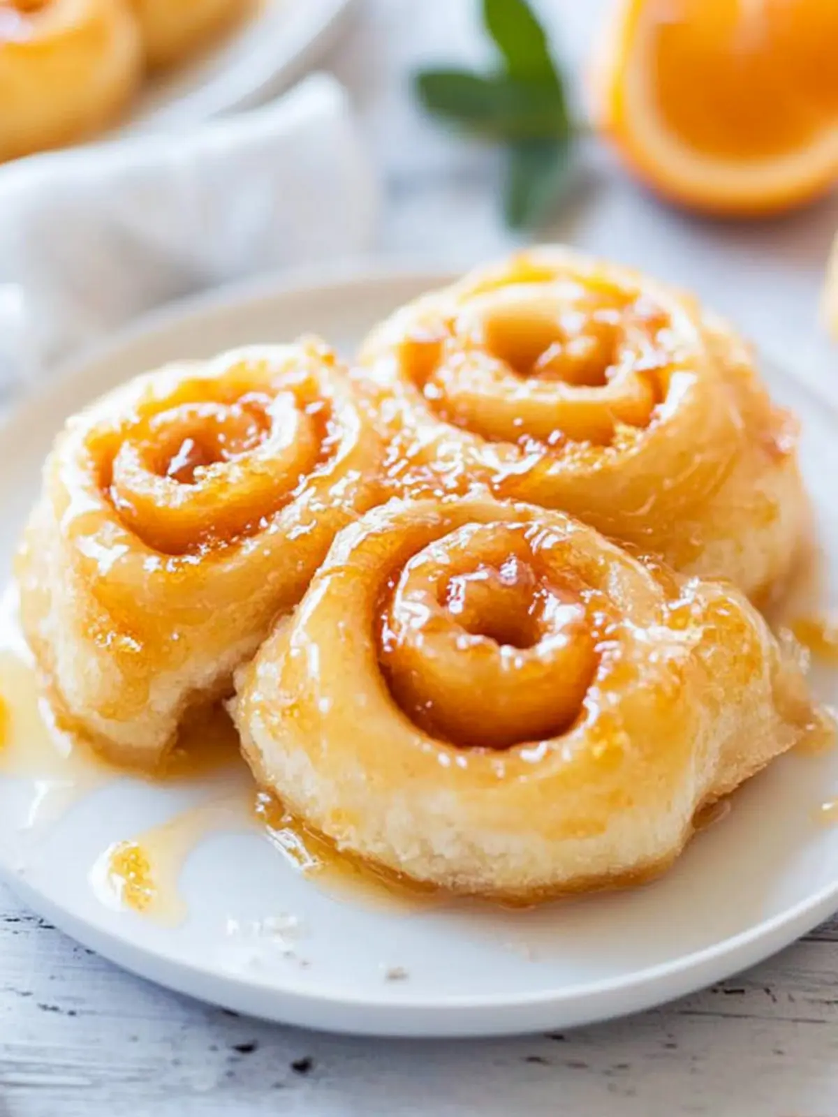 Melt-in-Your-Mouth Glazed Orange Sweet Rolls Recipe 3 Glazed Orange Sweet Rolls