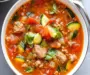 Cozy Zucchini Tomato Italian Sausage Soup for Any Night